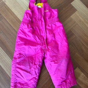 Pink LL Bean Toddler Size 2 Snow Pants